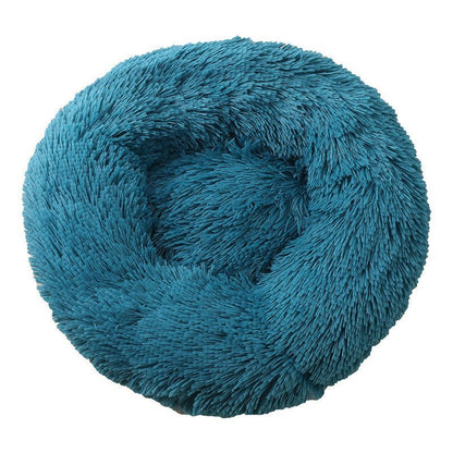 40 - 110cm Round Pet Bed for Large Dog Bed Super Soft Cat Bed Long Plush Dog House for Medium Dog House Winter Warm Sleeping - Meowy