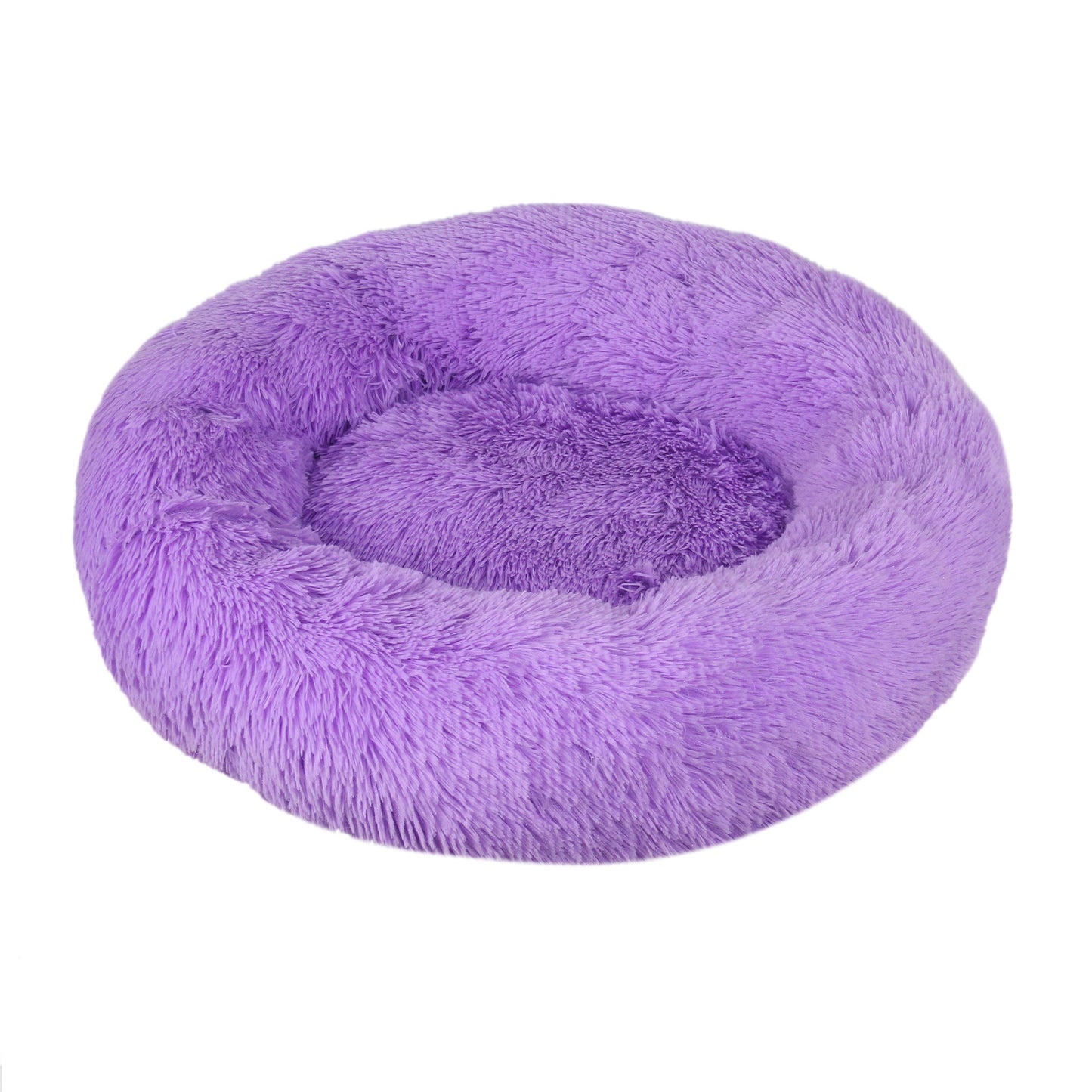 40 - 110cm Round Pet Bed for Large Dog Bed Super Soft Cat Bed Long Plush Dog House for Medium Dog House Winter Warm Sleeping - Meowy