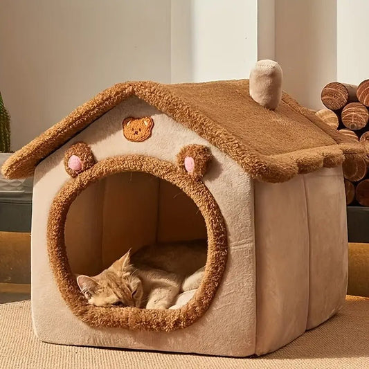 Cozy Foldable Cat House - Meowy