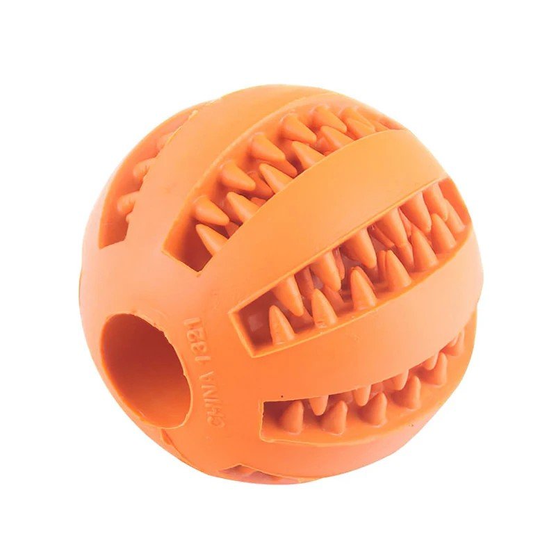 Dog Ball Toys for Small Dogs Interactive Elasticity Puppy Chew Toy Tooth Cleaning Rubber Food Ball Toy Pet Stuff Accessories - Meowy