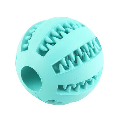 Dog Ball Toys for Small Dogs Interactive Elasticity Puppy Chew Toy Tooth Cleaning Rubber Food Ball Toy Pet Stuff Accessories - Meowy