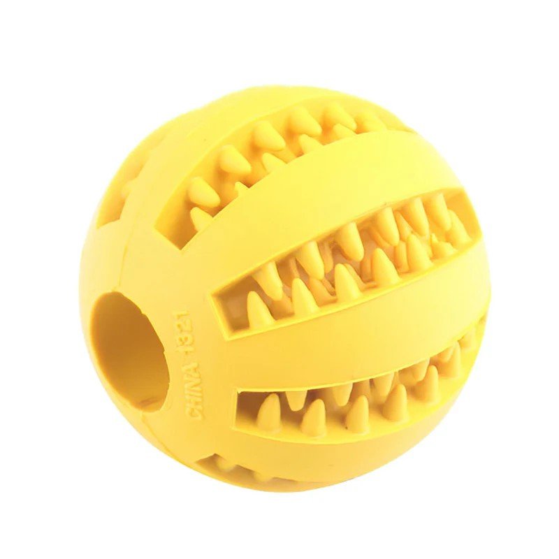 Dog Ball Toys for Small Dogs Interactive Elasticity Puppy Chew Toy Tooth Cleaning Rubber Food Ball Toy Pet Stuff Accessories - Meowy