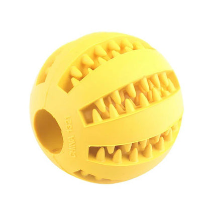 Dog Ball Toys for Small Dogs Interactive Elasticity Puppy Chew Toy Tooth Cleaning Rubber Food Ball Toy Pet Stuff Accessories - Meowy