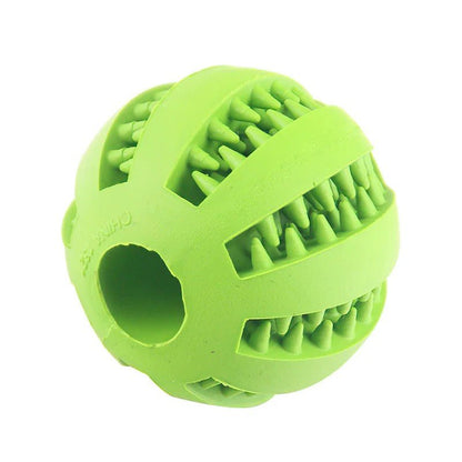 Dog Ball Toys for Small Dogs Interactive Elasticity Puppy Chew Toy Tooth Cleaning Rubber Food Ball Toy Pet Stuff Accessories - Meowy