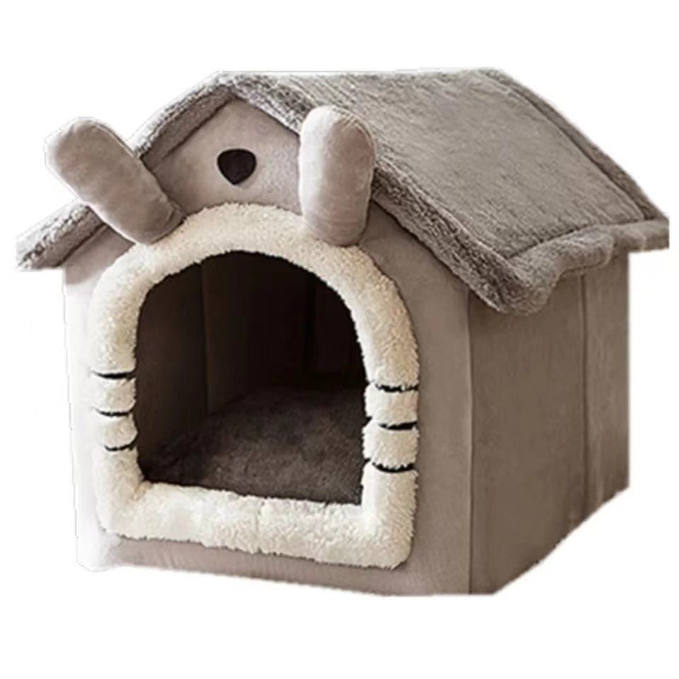 Foldable Pet House Removable Washable Cat House Puppy Cave Sofa Pet Bed House for Extra Small Dogs and Small and Medium Cats - Meowy