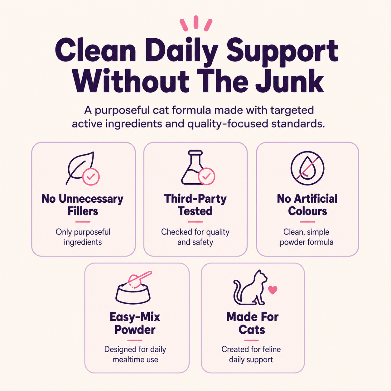 Clean daily support without the junk